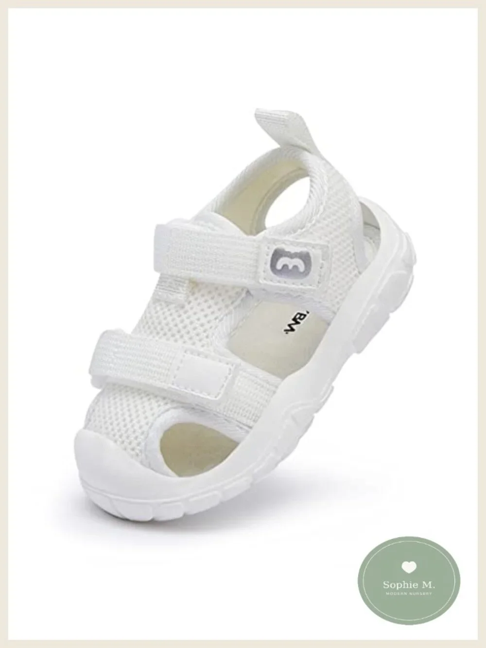 Toddler Summer Sandals Lightweight Non-Slip Closed Toe First Walker Shoes